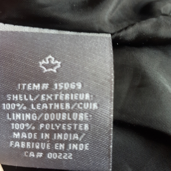 Women's Black Leather Jacket from Sears, Size Medium (8-10) - Picture 2 of 8